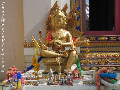 Lord Brahma in a Pattaya Temple