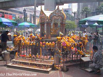 Lord Brahma at Erawan shrine