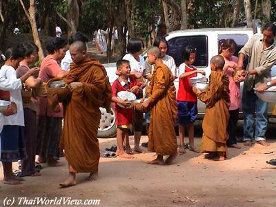 Giving alms