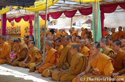 Monks gathering