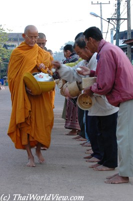 Giving alms