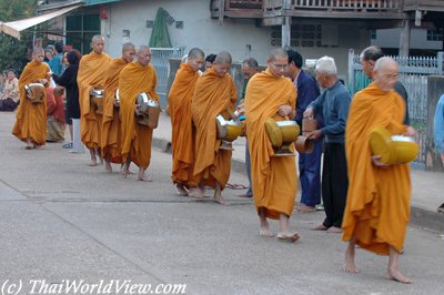 Giving alms