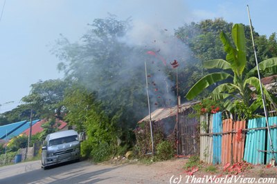 Firecrackers explosion