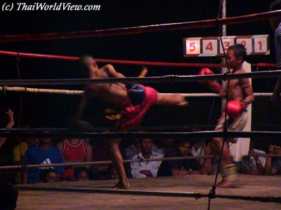Thai boxing at Temple fair