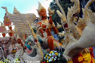 Wax candle procession