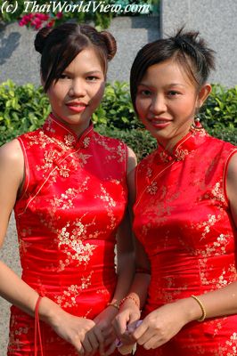 Red dress