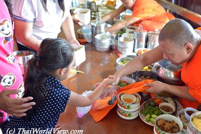 Offering food