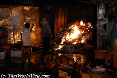 Joss paper burning