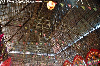 Inside Huge opera tent