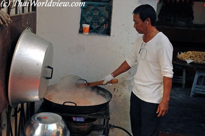 Preparing food