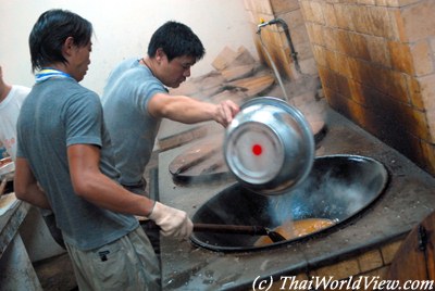 Preparing food