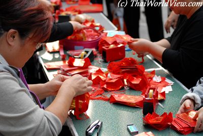 Lunar New Year decorations preparation