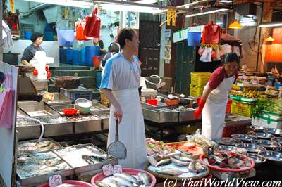 Seafood stall