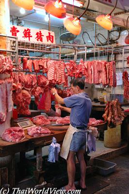 Meat stall