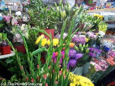 Market stalls