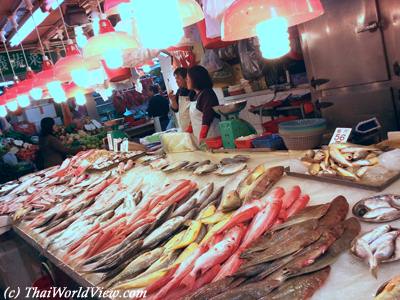 Seafood stall