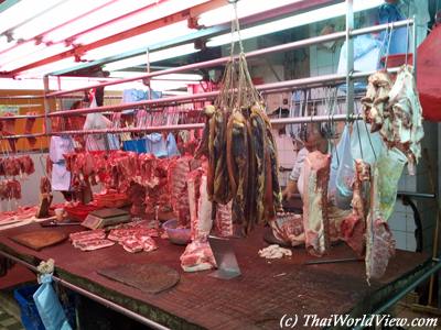 Market stalls