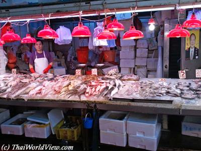 Seafood stall