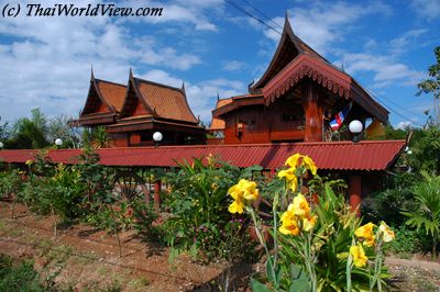 Thai-style wooden house