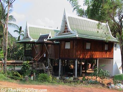 Thai-style wooden house