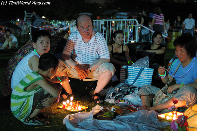 Burning candles - CauseWay bay district