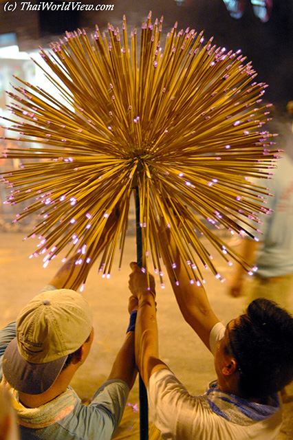 Incense sticks ball - CauseWay bay district