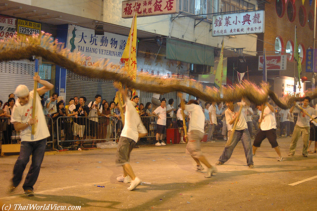 Moving the dragon body - CauseWay bay district