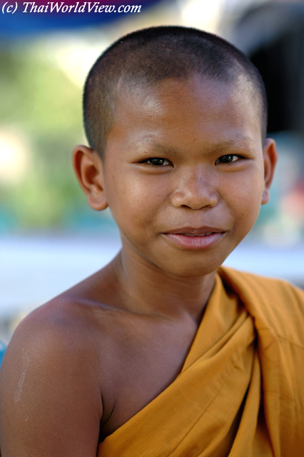 Happy novice - Wat Photisompharn - Nongkhai province