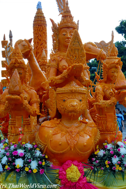 Sculptured candle - Ubon Ratchathani