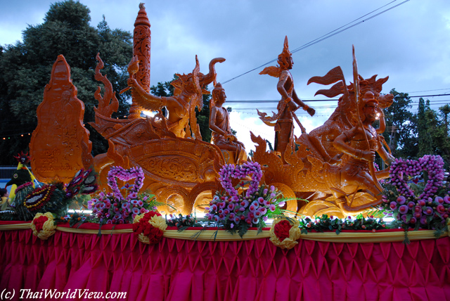 Sculptured candle - Ubon Ratchathani