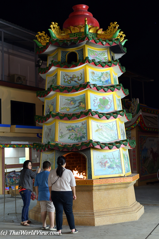 Burning papers - Ubon Ratchathani