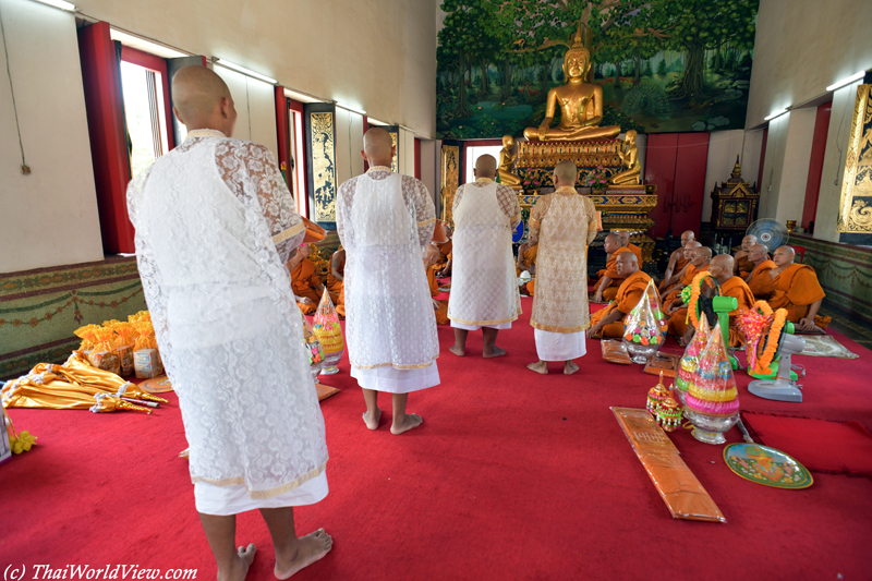 Ordinands queuing - Nakhon Pathom