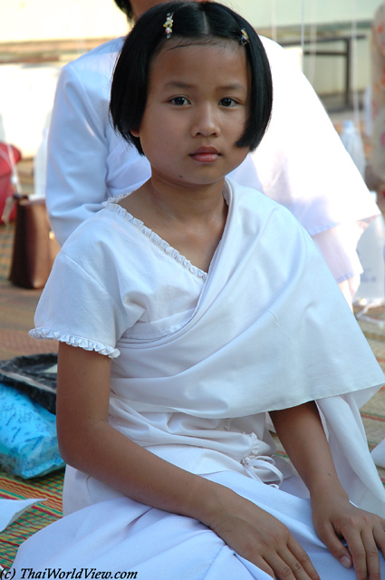 Buddhist faithful - Wat Lam Duan - Nongkhai province