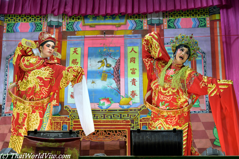 Chinese opera - Wat Lak Si Rat Samoson