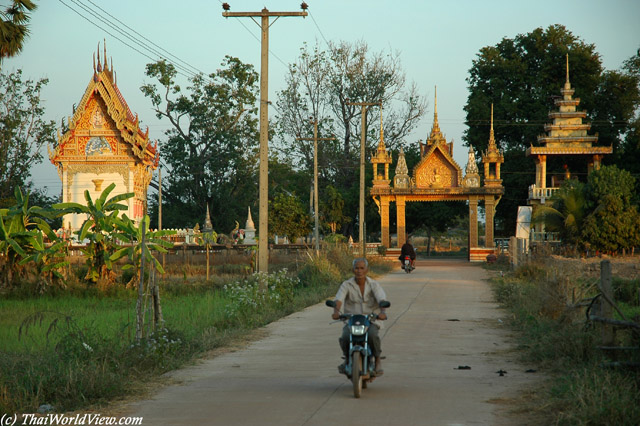 Temple under sunset - Nongkhai province