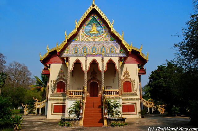Colorful Thai temple - Sri Chiang Mai - Nongkhai province
