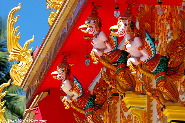 Thai temple detail - Wat Suk Natharam - Nongkhai province