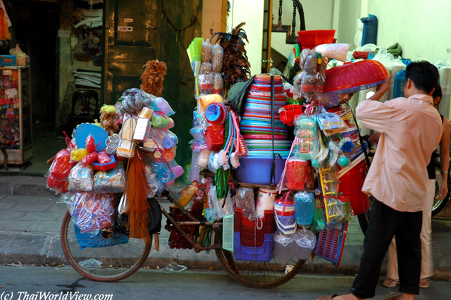 Overloaded bicycle - Old Quarter