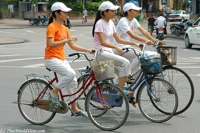 Riding bicycles - Old Quarter