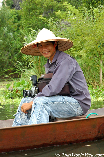 Photographer smiling - Perfume pagoda