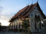 Temple at sunset