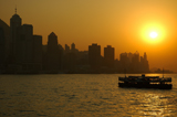 Sunset over Hong Kong