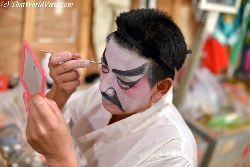 Makeup time - Hungry ghost festival