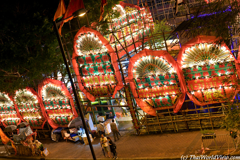 Colorful banners - Hungry ghost festival
