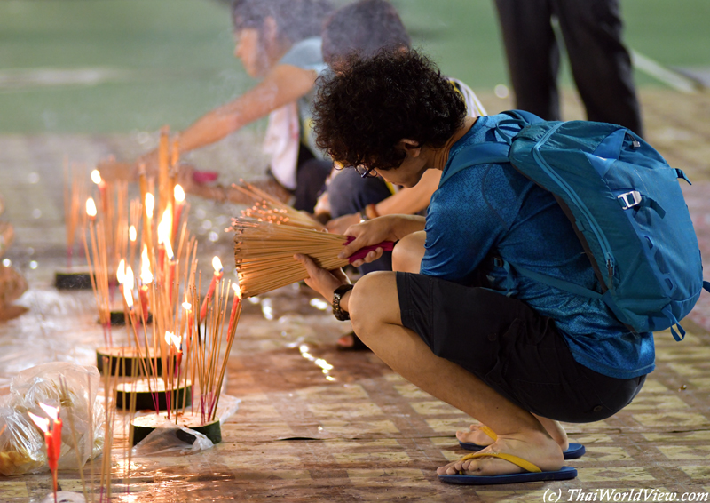 Burning papers - Hungry ghost festival