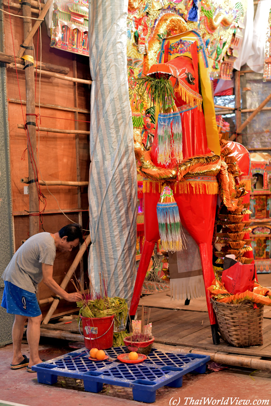 Paper horse - Hungry ghost festival