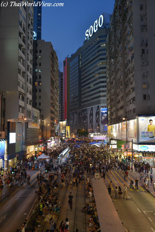 Umbrella Revolution - Causeway Bay