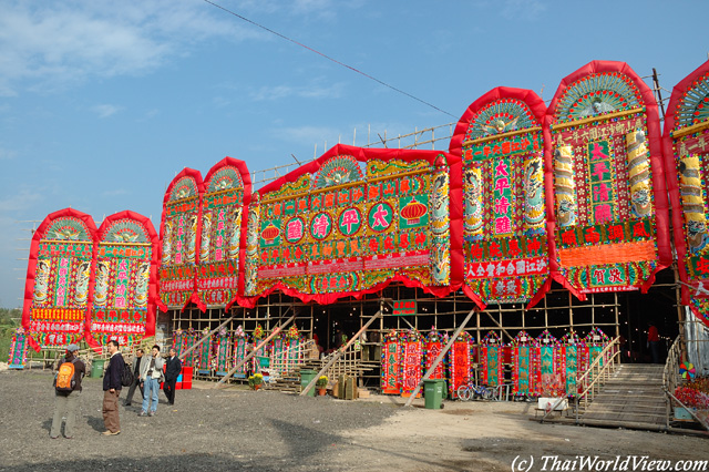 Huge opera tent - Sha Kong Wai Ta Tsiu Festival