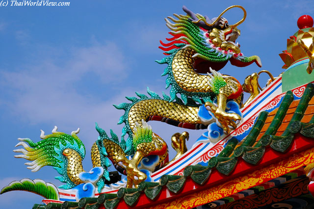 Colorful dragon - Chinese shrine - Udon Thani