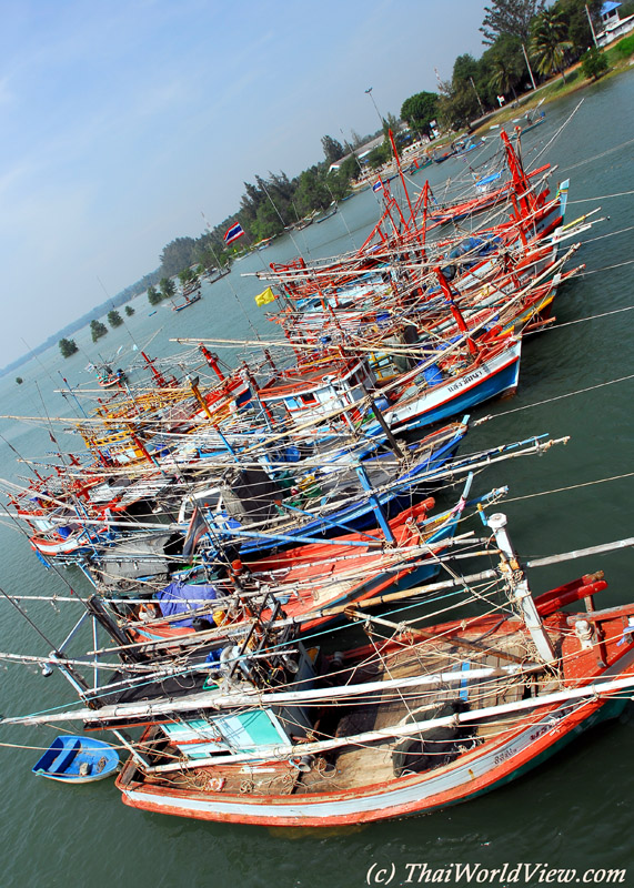 Fishermen boats - Bang Saphan